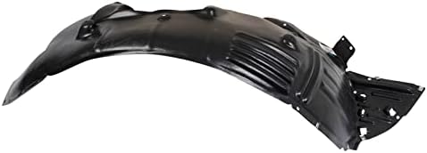 TRQ Front Right Inner Fender Liner Black Passenger Side