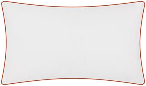 JWH Birds Accent Pillow Case Chenille Cushion Cover Decorative Pillowcase Animal Throw Pillow Cover for Couch Sofa Car Bed Chair Decor Sham 12x20 Inch White Orange - Image 2