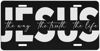 Way Truth Life Jesus Front License Plate 6" * 12" for Women