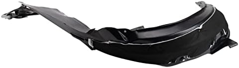 TRQ Front Right Inner Fender Liner Black Passenger Side