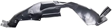 TRQ Front Right Inner Fender Liner Black Passenger Side