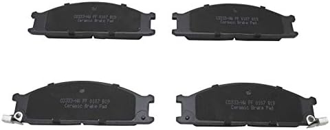 TRQ Front Ceramic Brake Pad Set