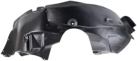 TRQ Front Right Inner Fender Liner Black Passenger Side