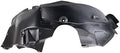 TRQ Front Right Inner Fender Liner Black Passenger Side