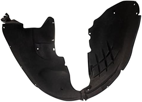 TRQ Front Right Inner Fender Liner Black Passenger Side