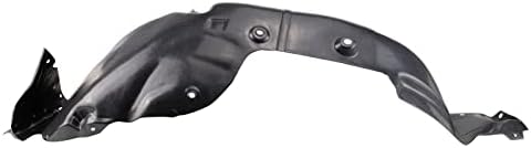 TRQ Front Right Inner Fender Liner Black Passenger Side