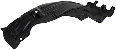 TRQ Front Right Rearward Inner Fender Liner Black Passenger Side