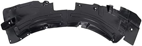 TRQ Front Left Inner Fender Liner Black Drivers Side