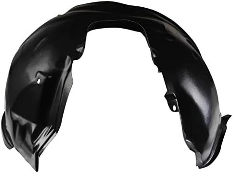 TRQ Front Right Inner Fender Liner Black Passenger Side