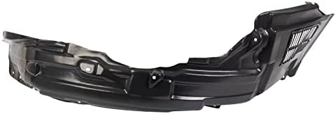 TRQ Front Right Inner Fender Liner Black Passenger Side
