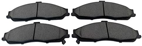 TRQ Front Brake Pads Ceramic Hardware Wear Sensor