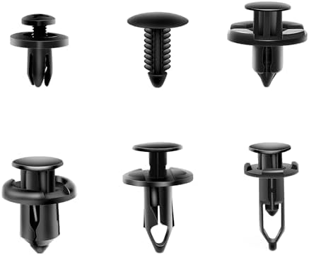 Nilight 400PCS Car Retainer Clips 6mm 7mm 8mm 9mm 10mm Expansion Screws Replacement Kit Bumper Push Rivet Clips for GM Ford Toyota Honda Chrysler Nissan