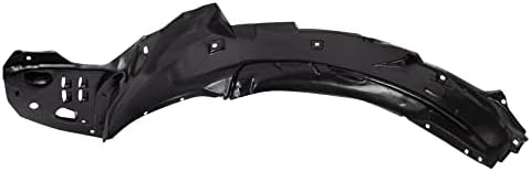 TRQ Front Right Inner Fender Liner Black Passenger Side