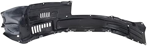 TRQ Rear Right Inner Fender Liner Black Passenger Side