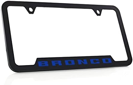 Ford Bronco UV Printed License Plate Frame - Velocity Blue