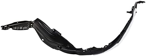 TRQ Front Right Inner Fender Liner Black Passenger Side