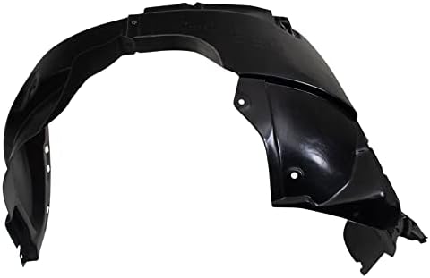 TRQ Front Left Inner Fender Liner Black Drivers Side
