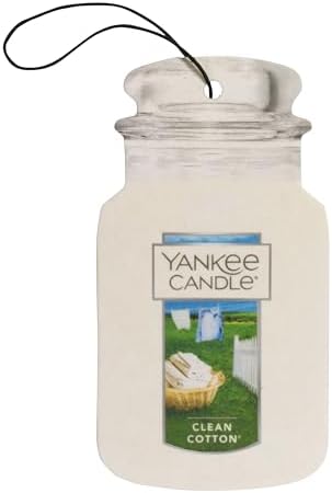 Yankee Candle Paper Car Jar, Clean Cotton (Pack of 1) by YankeeCandle