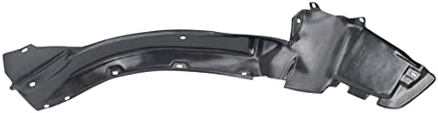 TRQ Front Left Inner Fender Liner Black Drivers Side