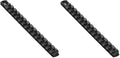 ERNST 13-Inch Magnetic Socket Rail Organizer with 14 3/8-Inch Twist Lock Clips, Black (8424M-Black-3/8) (Pack of 2) by ErnstManufacturingInc
