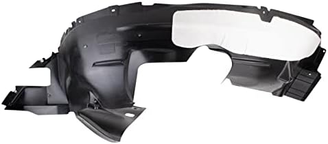 TRQ Front Right Inner Fender Liner Black Passenger Side