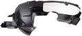 TRQ Front Right Inner Fender Liner Black Passenger Side