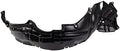 TRQ Front Right Inner Fender Liner Black Passenger Side