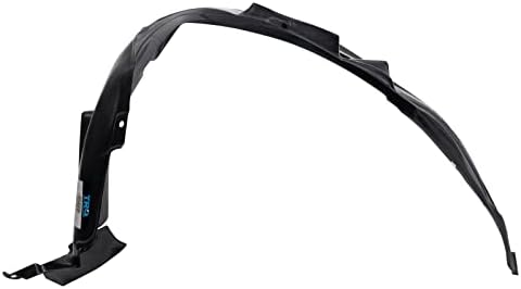 TRQ Front Right Inner Fender Liner Black Passenger Side