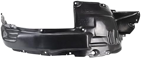 TRQ Front Right Inner Fender Liner Black Passenger Side