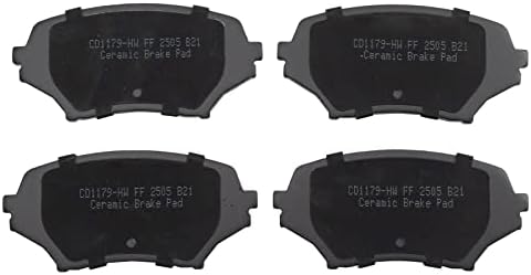 TRQ Front Brake Pads Ceramic Hardware