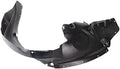 TRQ Front Right Inner Fender Liner Black Passenger Side