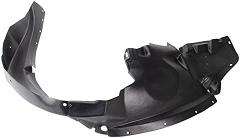TRQ Front Right Inner Fender Liner Black Passenger Side