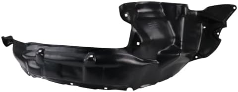 TRQ Front Right Inner Fender Liner Black Passenger Side