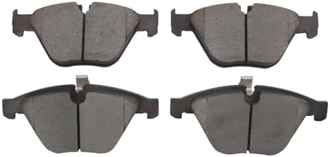 TRQ Front Ceramic Brake Pad Set Includes Contact Point Grease Hardware