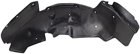 TRQ Front Right Inner Fender Liner Black Passenger Side