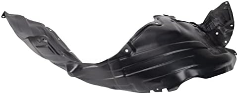 TRQ Front Right Inner Fender Liner Black Passenger Side