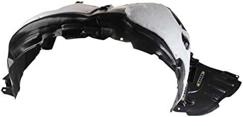 TRQ Front Right Inner Fender Liner Black Passenger Side
