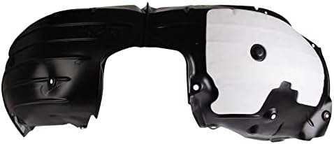 TRQ Front Right Inner Fender Liner Black Passenger Side