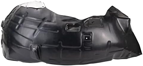 TRQ Front Right Inner Fender Liner Black Passenger Side