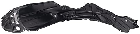 TRQ Front Right Inner Fender Liner Black Passenger Side
