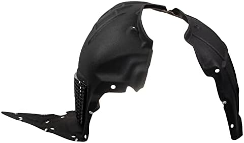 TRQ Front Right Inner Fender Liner Black Passenger Side