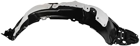 TRQ Front Right Inner Fender Liner Black Passenger Side