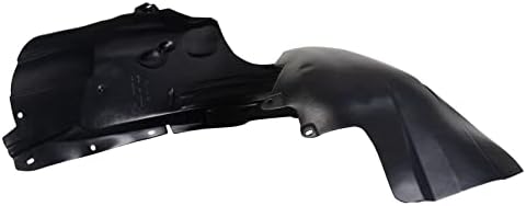 TRQ Front Right Inner Fender Liner Black Passenger Side