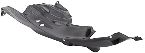 TRQ Front Left Rearward Inner Fender Liner Black Drivers Side