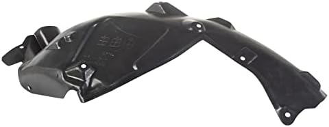 TRQ Front Left Rearward Inner Fender Liner Black Drivers Side