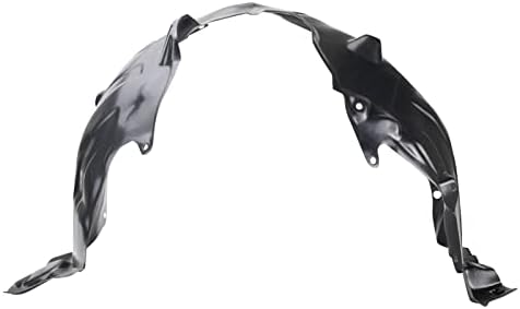 TRQ Front Left Inner Fender Liner Black Drivers Side