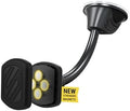Scosche MXWDL Magnetic Cell Phone Car Mount, Suction Cup Phone Holder for Car Dashboard/Windshield with Extra Strong Magnet and Thick Metal Plate Compatible with iPhone, Samsung, and All Devices