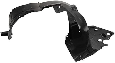 TRQ Front Left Inner Fender Liner Black Drivers Side
