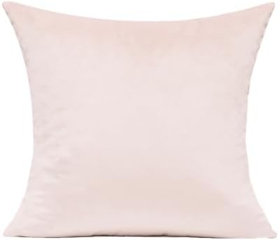 VAKADO Valentine Pink Square Velvet Throw Pillow Covers 16x16 Inch Set of 2 Decorative Soft Solid Cozy Cushion Cases Home Decor for Couch Sofa Bedroom Car Teen - Image 2