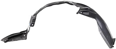 TRQ Front Right Inner Fender Liner Black Passenger Side